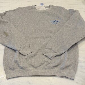 Vintage Men's Crewneck Sweater in Light Gray - TAOS